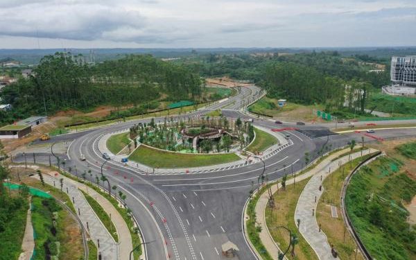 Rampungnya Jalan Sumbu Kebangsaan Sisi Timur IKN sebagai Penghubung Pusat Pemerintahan