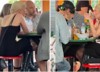 Viral Lady Gaga Terciduk Makan Jajanan Kaki Lima di Singapura, Netizen: Mirip Warlok!