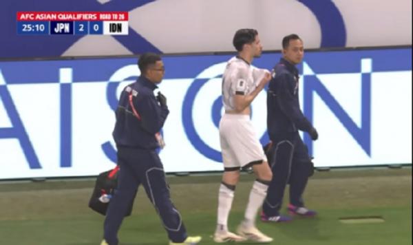 Kevin Diks dan Yakob Sayuri Cedera, Garuda Ketinggalan 0-3 di Babak Pertama