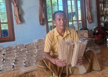 Perajin Tusuk Sate Madura Menghadapi Lonjakan Orderan Menjelang Idul Adha