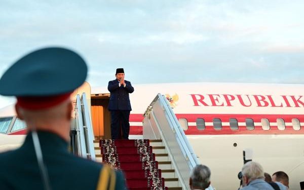 Prabowo Kembali ke Tanah Air Setelah Kunjungan ke Rusia