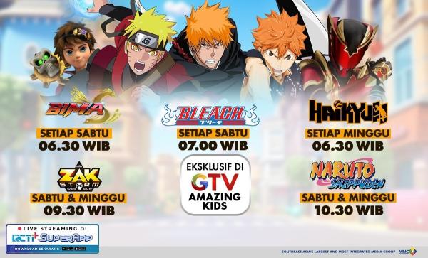 Anime Seru Setiap Sabtu dan Minggu di GTV