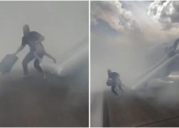Video Pria Nekat Selamatkan Koper saat Pesawat Terbakar, Endingnya Bikin Geram!