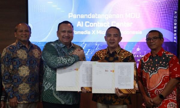 Perkuat Layanan Contact Center Berbasis AI melalui Kerja Sama Infomedia dan Microsoft