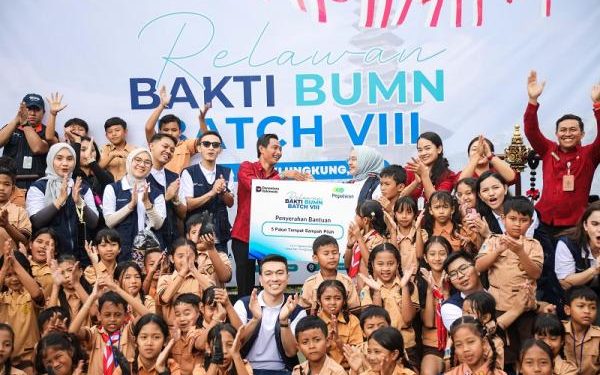 Kolaborasi Pegadaian dan Relawan Bakti BUMN Batch VIII untuk Desa Aan yang Mandiri
