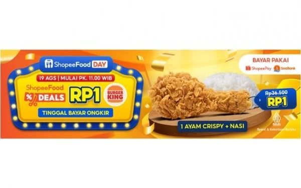 Diskon Spesial Menu Kopi dan Sushi Hanya Rp1 di Burger King!