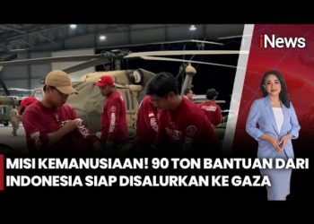 Indonesia Kirim 90 Ton Bantuan ke Gaza Lewat Udara