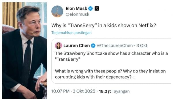 Dituduh Promosikan Konten LGBTQ, Netflix Rugi 250 Triliun karena Elon Musk