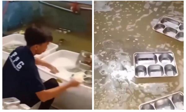 Video Viral Makanan Dicuci dengan Air Kotor hingga Netizen Marah