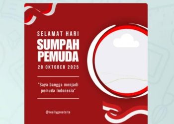 15 Link Twibbon Ucapan Sumpah Pemuda Terbaru 2025 Desain Merah Putih Elegan Siap Viral