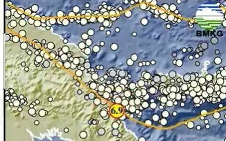 Gempa Terkini 2 Menit Lalu Guncang Merauke dengan Magnitudo 6,9