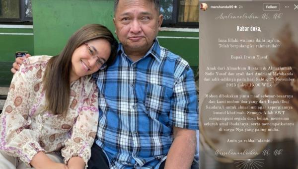 Innalillahi, Ayah Marshanda Telah Meninggal Dunia
