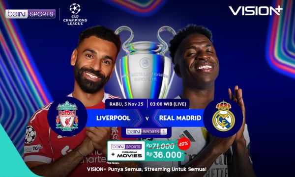 Jadwal dan Link Streaming Liverpool vs Real Madrid Liga Champions 2025-2026