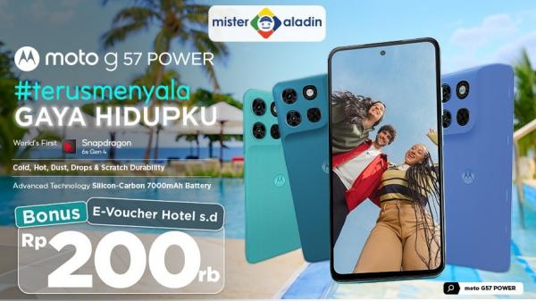 Moto G57 POWER untuk Momen Liburan yang Tak Terlupakan