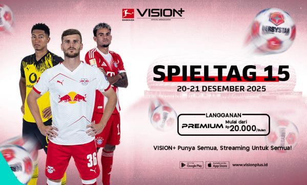 Jadwal Bundesliga Spieltag 15 Dortmund Leipzig dan Bayern Siap Bertanding