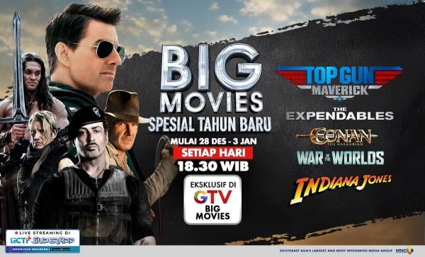 Line-Up Film Spesial Tahun Baru dari Maverick hingga The Expendables di GTV