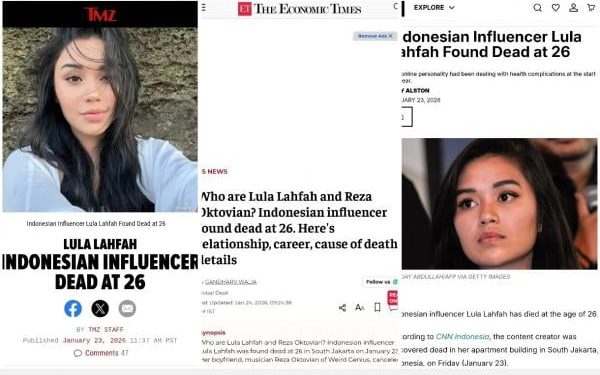 Lula Lahfah Meninggal, Menjadi Sorotan Dunia dan Diberitakan Banyak Media Asing
